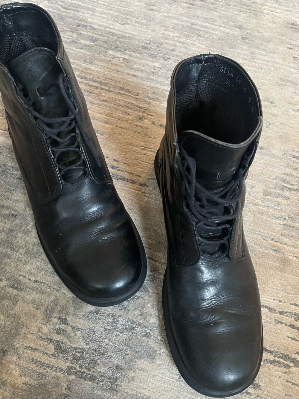 BASS Women’s Black Leather Ankle Boots Size 9 M 3L68 MADE IN ITALY- EUC - Picture 3 of 13